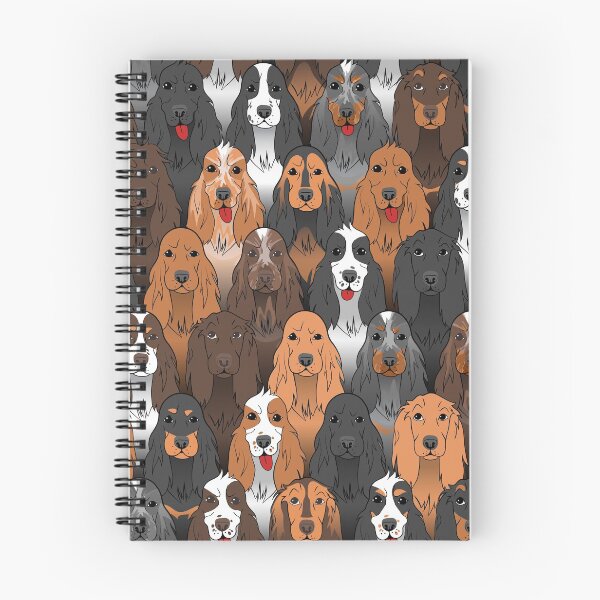 Item preview, Cocker spaniel pattern in different colors designed and sold by KateZab.