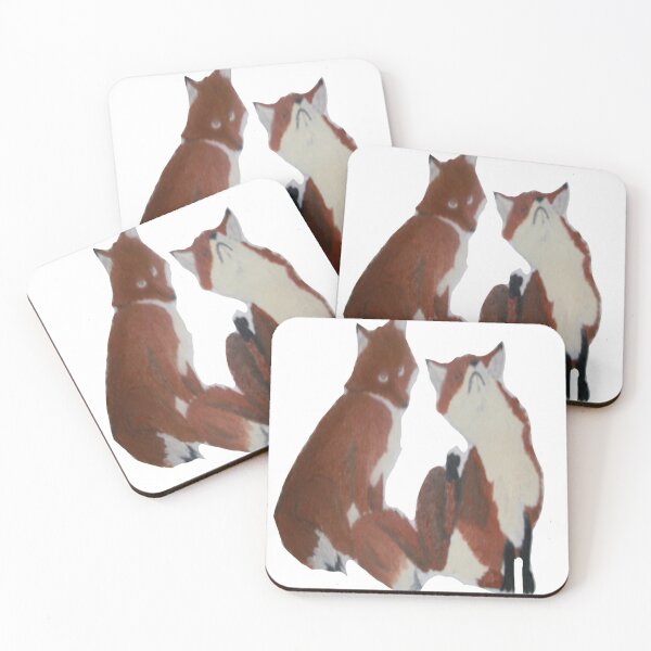 Item preview, Red fox pair designed and sold by BellsPainting.