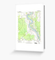USGS TOPO Map Louisiana LA Bayou Current 331347 1969 24000 Greeting Card