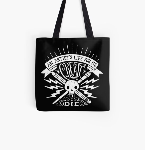 Artist's Life All Over Print Tote Bag