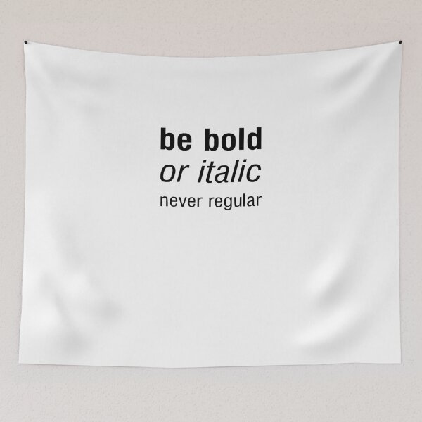 Item preview, Bold Italic Regular Quote Shirt designed and sold by beautifulshirts.