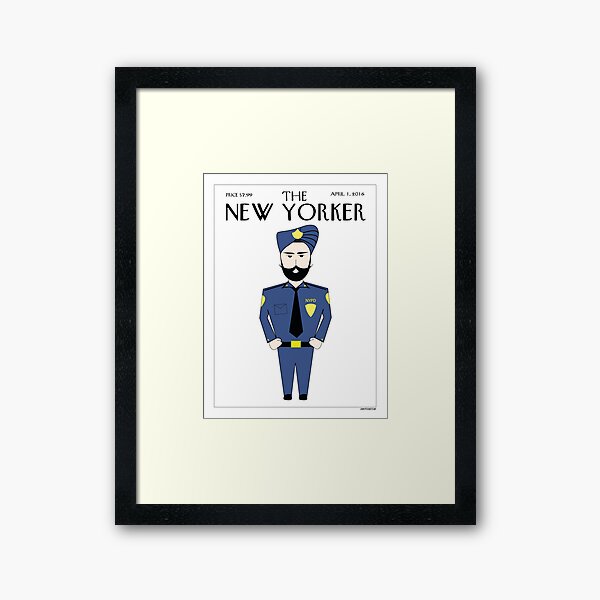 Sikh New Yorker Framed Art Print