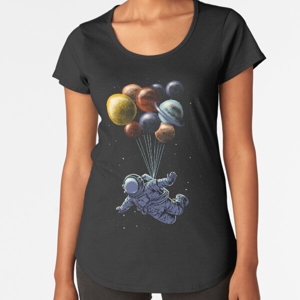 Space Travel Premium Scoop T-Shirt