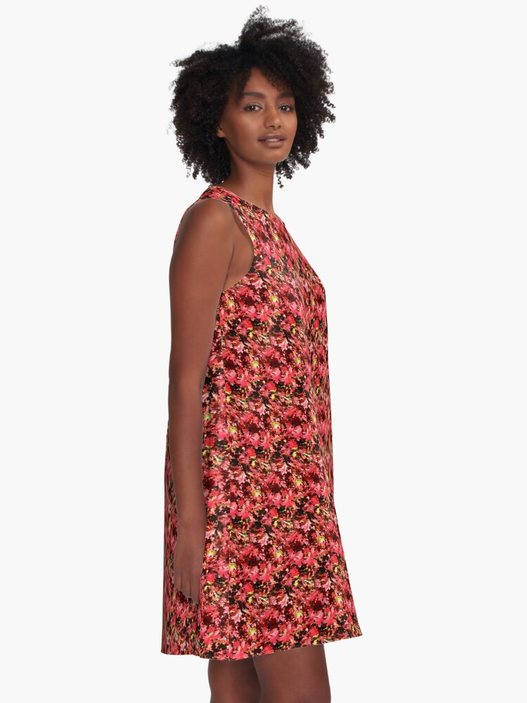 Alternate view of Autumn Oak Leaves A-Line Dress