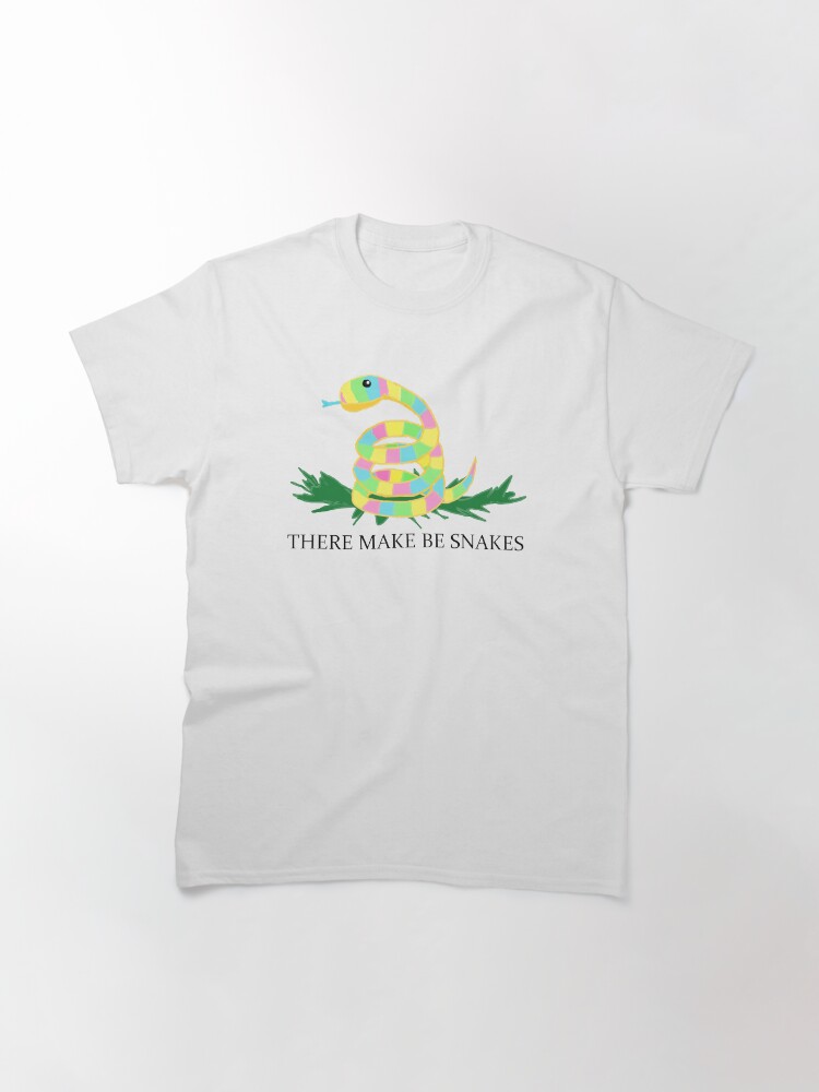 Thumbnail 3 of 7, Classic T-Shirt, There Make Be Snakes designed and sold by JennyNicholson.