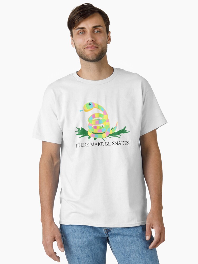 Thumbnail 2 of 7, Classic T-Shirt, There Make Be Snakes designed and sold by JennyNicholson.