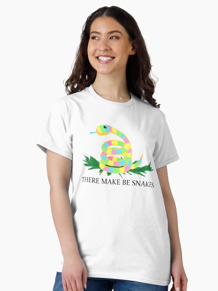 Thumbnail 1 of 7, Classic T-Shirt, There Make Be Snakes designed and sold by JennyNicholson.