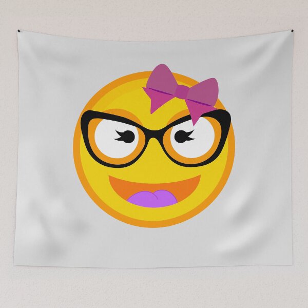 Item preview, Smiling Emojis Buck Artth Girl Nerd Glasses Costume Art designed and sold by melsens.