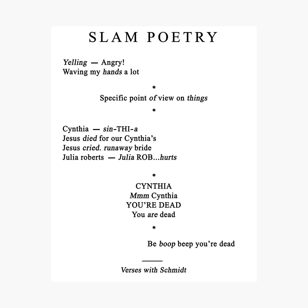22 jump street slam poem