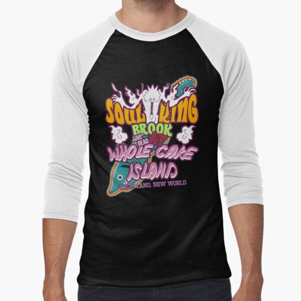 Soul King at Whole Cake Island Baseball ¾ Sleeve T-Shirt