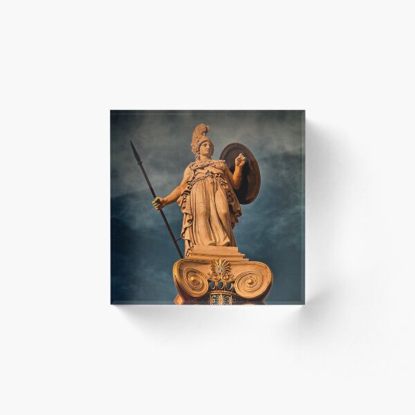 Greece. Athens. The statue of Athena. Acrylic Block