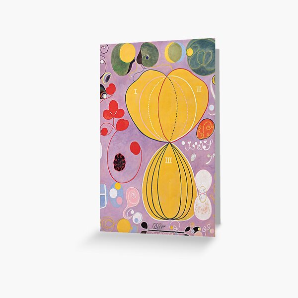 Hilma Af Klint Group IV No 7 The Ten Largest Adulthood Greeting Card