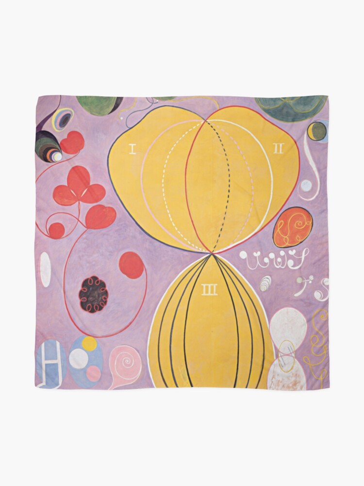 Alternate view of Hilma Af Klint Group IV No 7 The Ten Largest Adulthood Scarf