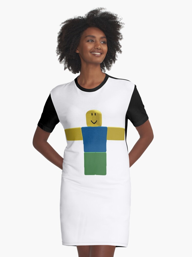 Roblox Noob T Pose Graphic T Shirt Dress By Levonsan Redbubble - pose t roblox