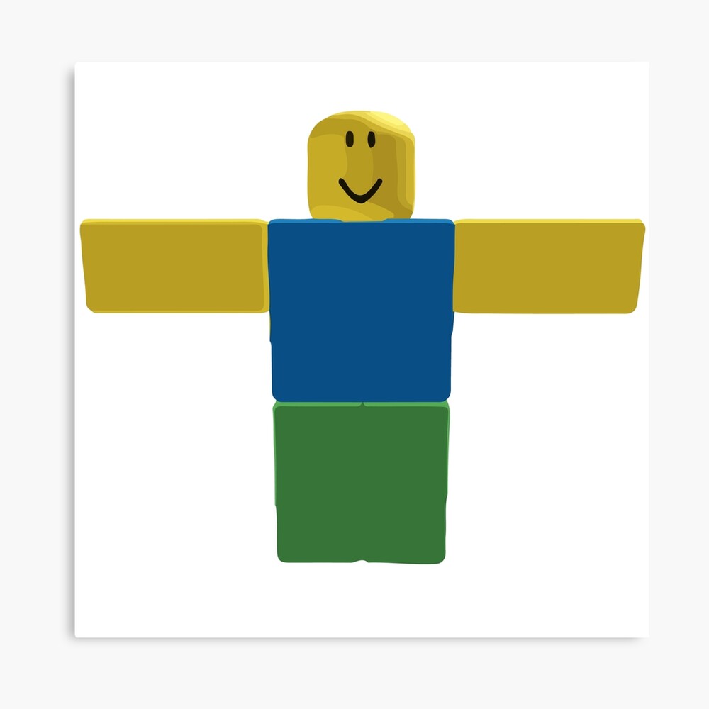 Roblox Noob T Pose Photographic Print By Levonsan Redbubble - cool roblox noob picture