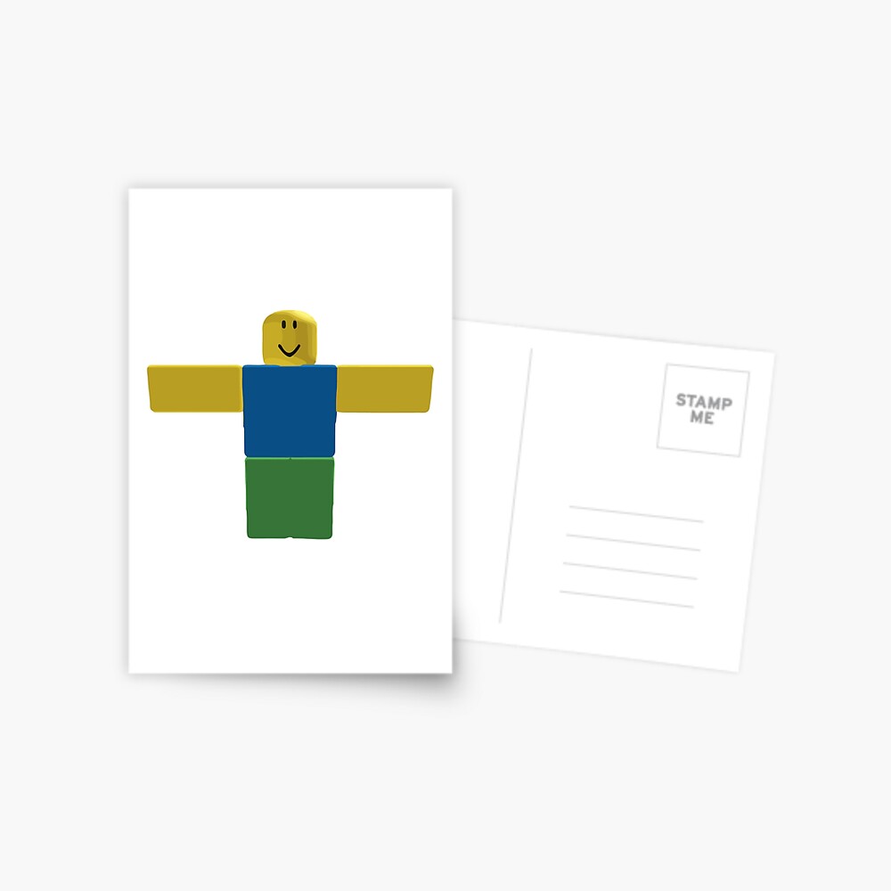 Roblox Noob T Pose Postcard By Levonsan Redbubble - roblox t pose meme poster by alexcrewe redbubble