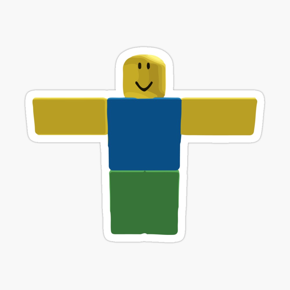Roblox Noob T Pose Poster By Levonsan Redbubble - noob scared roblox