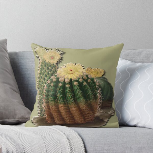 Item preview, Yellow flower cactus vintage sketch designed and sold by Epic Splash Creations.