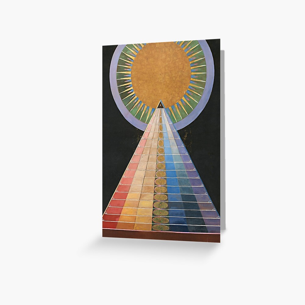 Hilma Af Klint Group X No 1 Altarpiece Abstract Fine Art Blank Greeting Card 