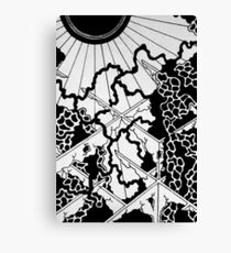 Damaged World Drawing Canvas Print