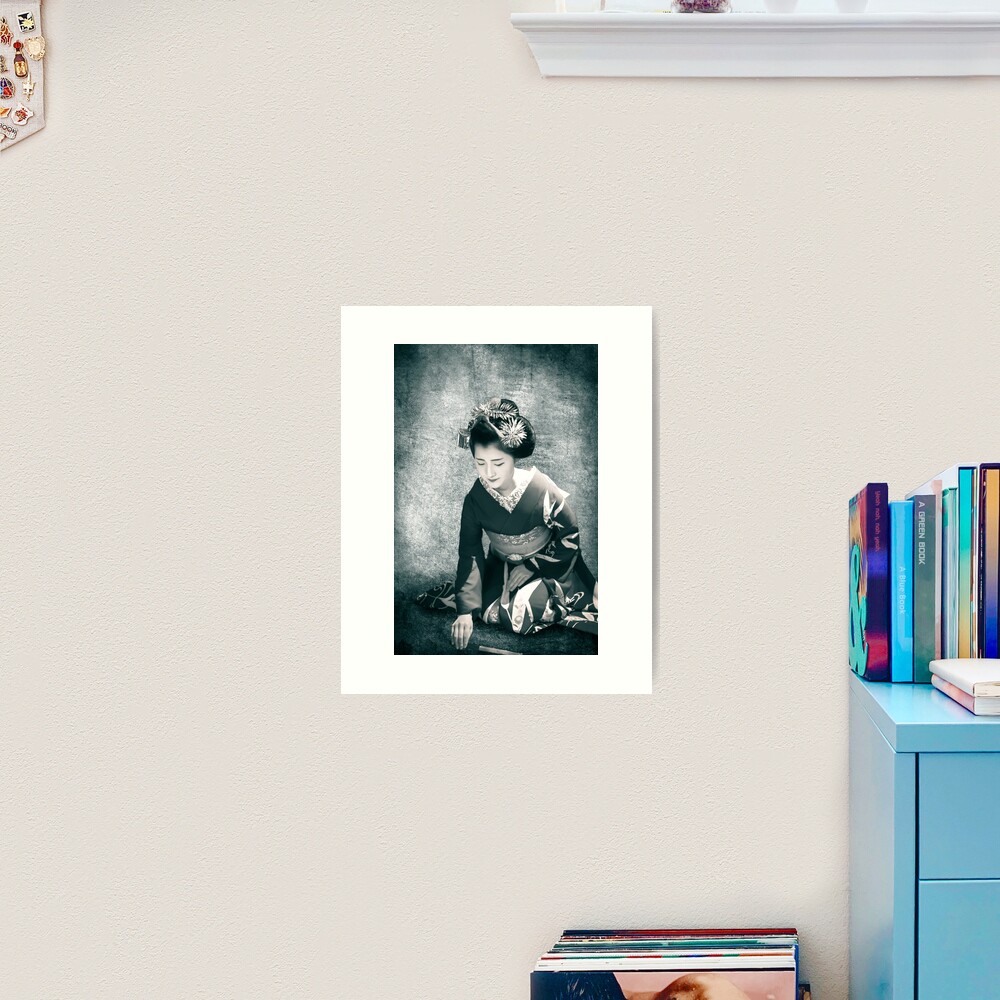 Impression artistique « Maiko dansant le Buyo - 3»
