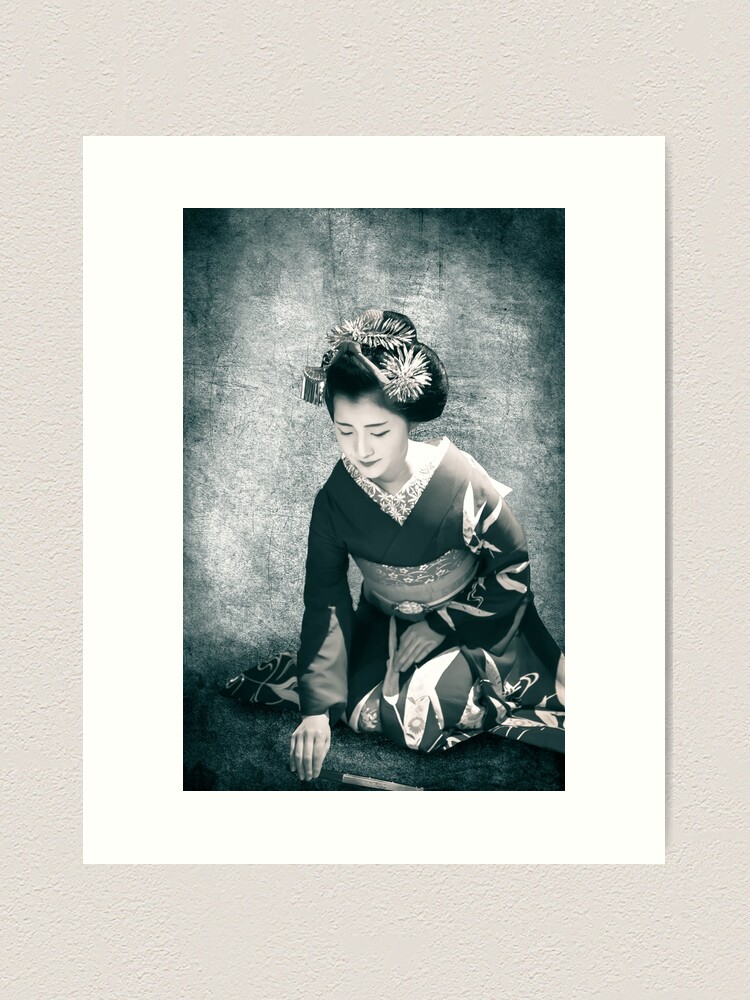 Impression artistique 'Maiko dansant le Buyo - 3' : autre vue