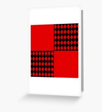 Chaotic Evil Harlequin Greeting Card