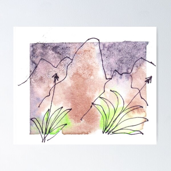 Franklin Mountains of an Evening Poster