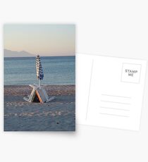 Sunbeds at Dawn Postcards