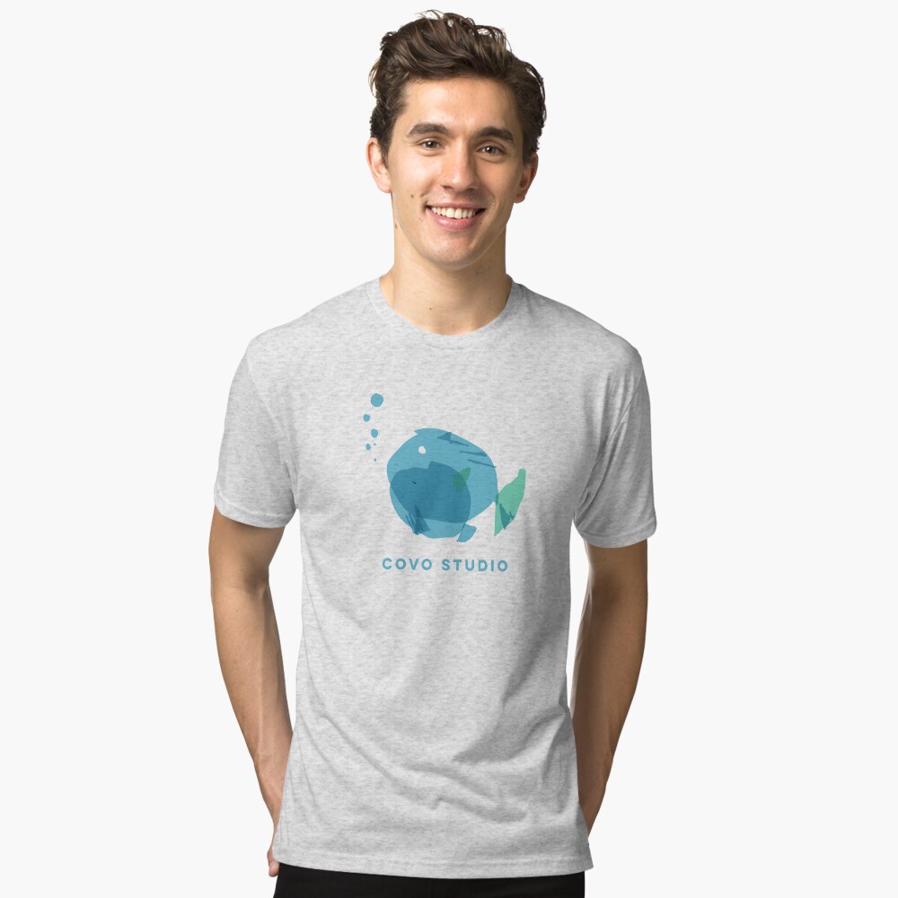 Vista previa del artículo con la obra «Camiseta de tejido mixto», diseñado y vendido por CovoStudio.