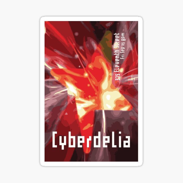 Vista previa del artículo con la obra «Cyberdelia», diseñado y vendido por D00MTRAIN.
