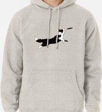 Sudadera con capucha Dog Fetch Frisbee Border Collie