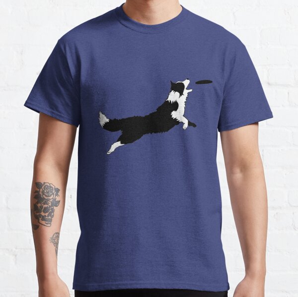 Dog Fetch Frisbee Border Collie Classic T-Shirt