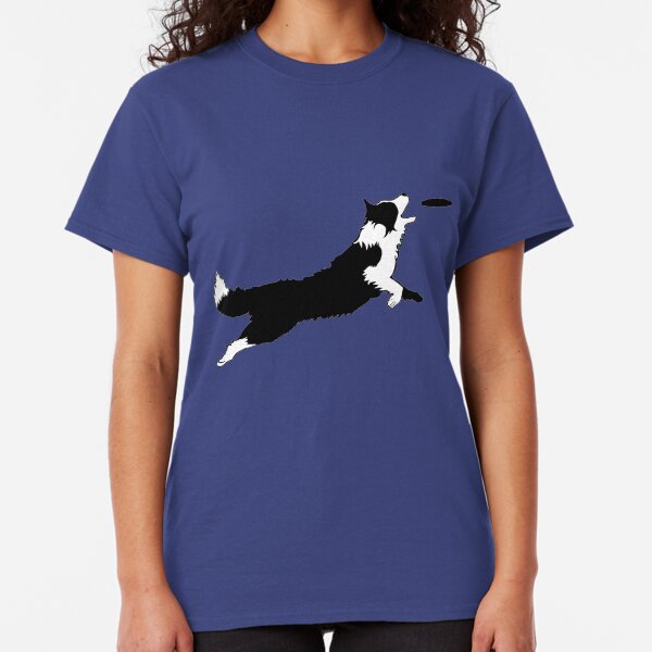 Dog Fetch Frisbee Border Collie Classic T-Shirt