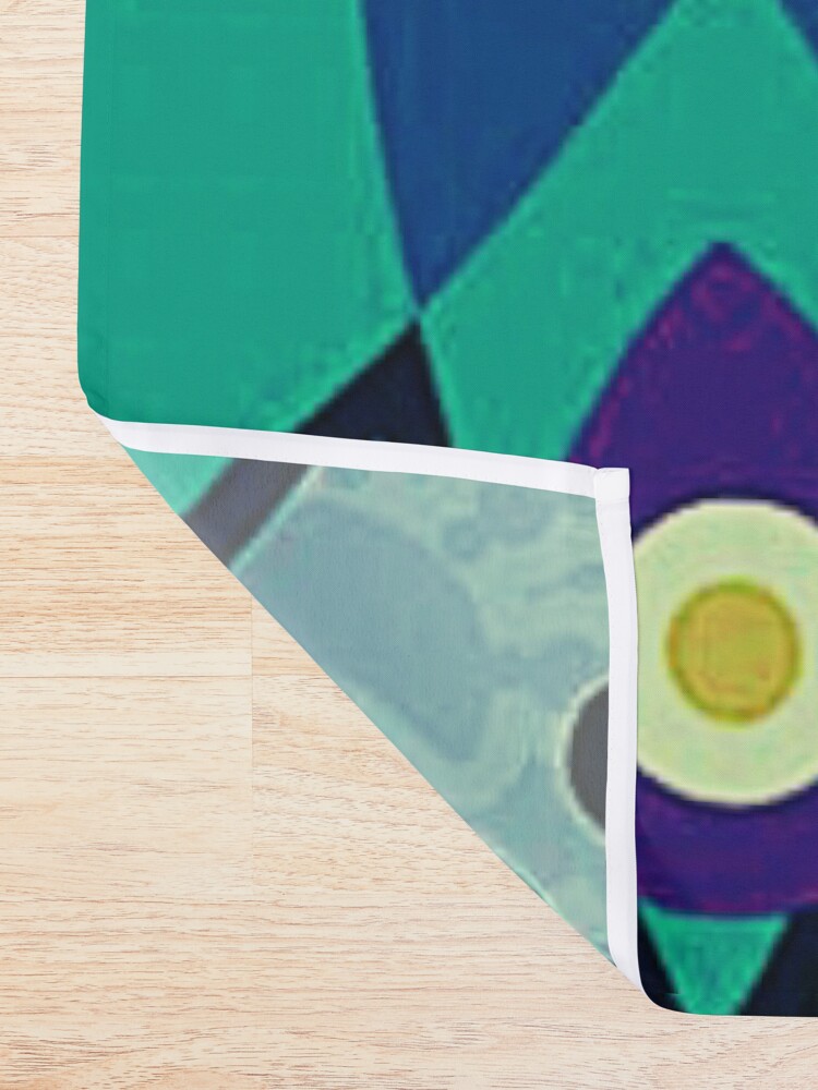 Alternate view of Psychedelic Wildflowers and Kaleidoscopes Print Shower Curtain