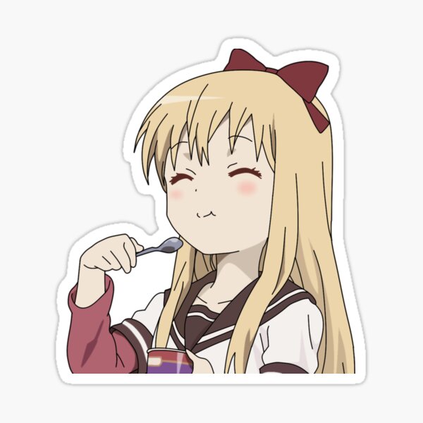 cute #anime #yuruyuri #kyoko #animememe #animegirl - Anime Meme Sticker  Cute, HD Png Download , Transparent Png Image - PNGitem