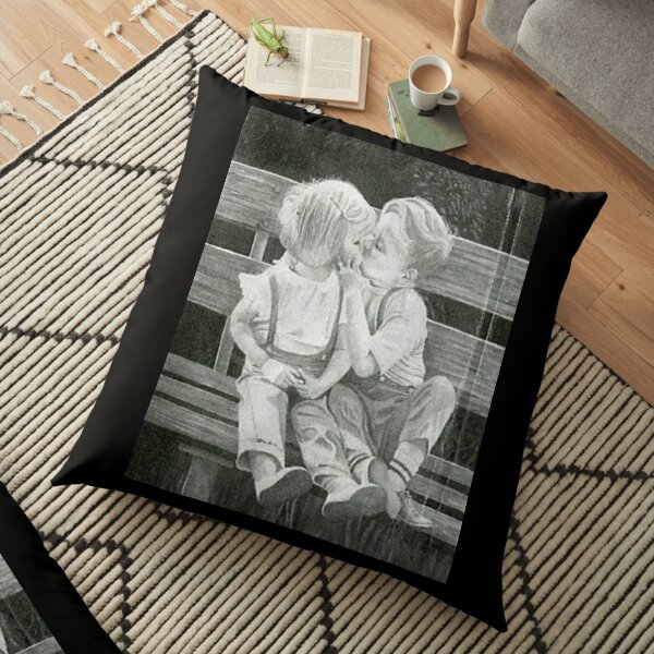 First Kiss Floor Pillow