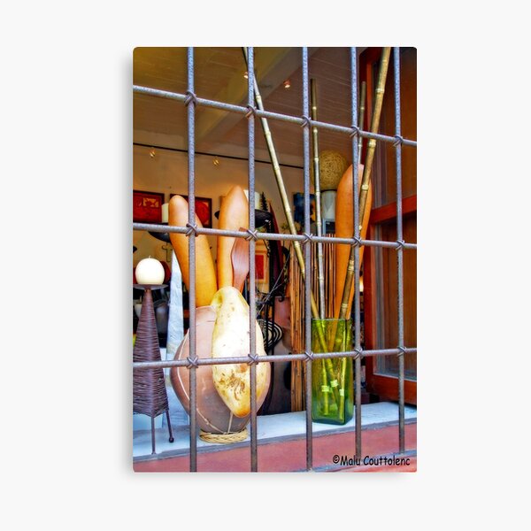 Gridded Shopfront Canvas Print