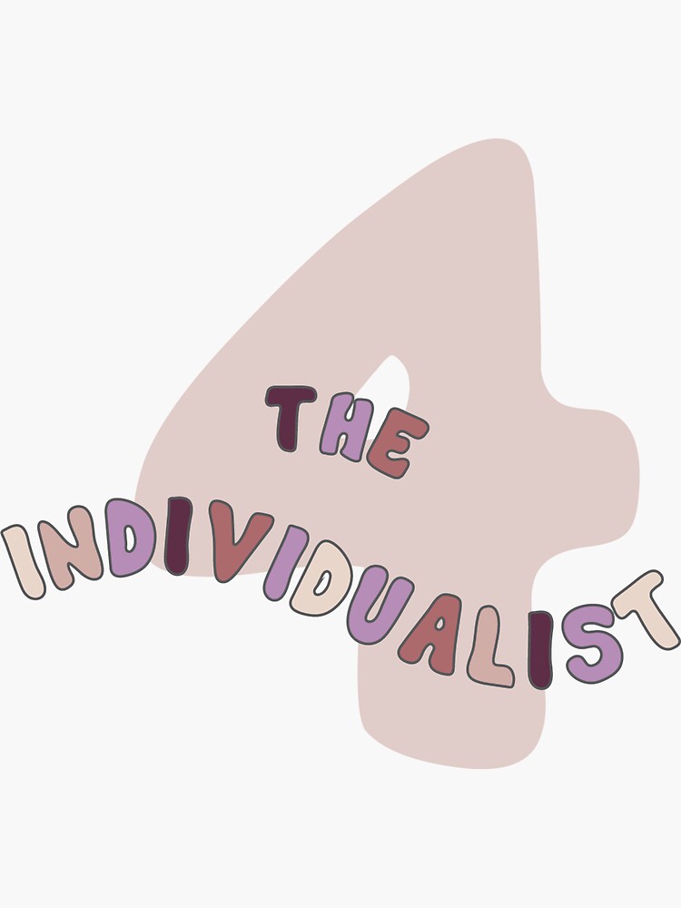 Enneagram 4 The Individualist Sticker By Crawfordc Redbubble