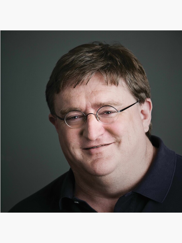 Gabe Newell Poster for Sale by pyro gay