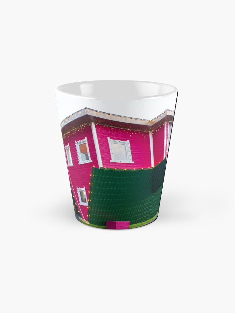 Alternate view of Upside down house in Bournemouth Mug