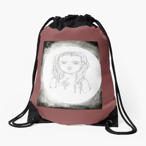 star girl (" year of fish" collection) Drawstring Bag