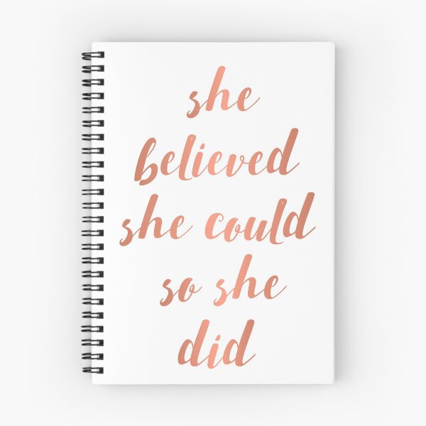 Item preview, She Believed She Could So She Did - Motivational Quote designed and sold by banginT.