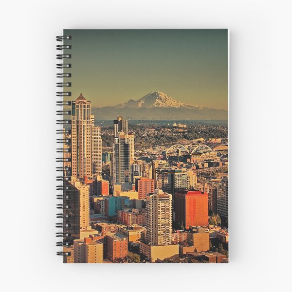 Item preview, USA. Seattle. Downtown & Mount Rainier. designed and sold by vadim19.