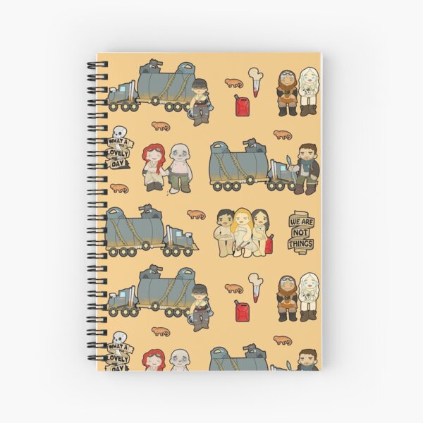 Across the Wasteland (in Sand) Spiral Notebook
