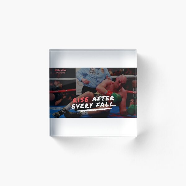 Keep Rising - Tyson Fury Acrylic Block