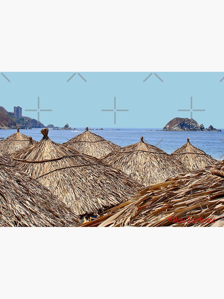 Thumbnail 2 of 2, Greeting Card, Beach View designed and sold by MaluC.