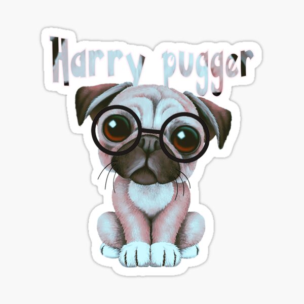 Harry Pugger Stickers | Redbubble