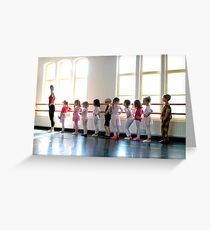 The ballet class Greeting Card