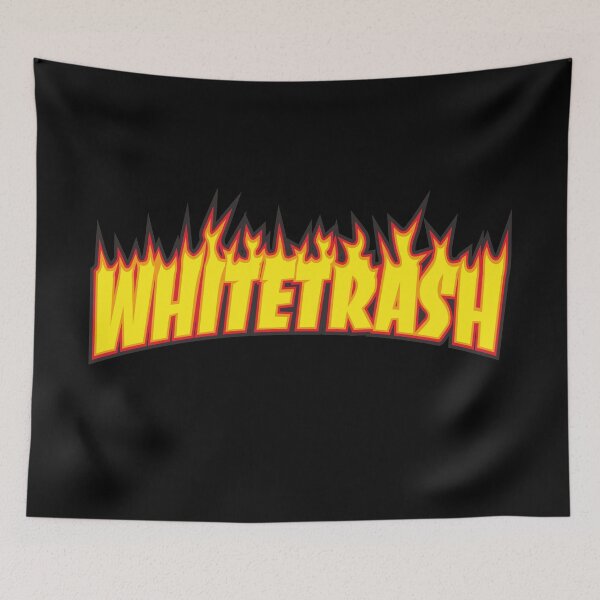 Item preview, Whitetrash – Skateboarding humor & Thrasher funny joke design designed and sold by dashiner.